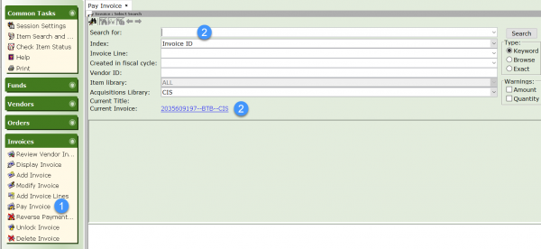 Click Close in Pay invoice