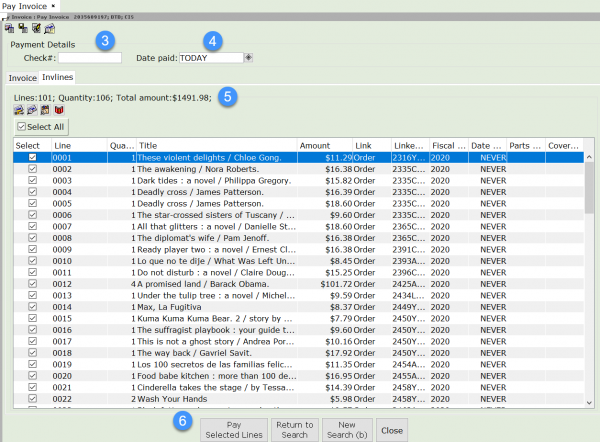 Paying invoices