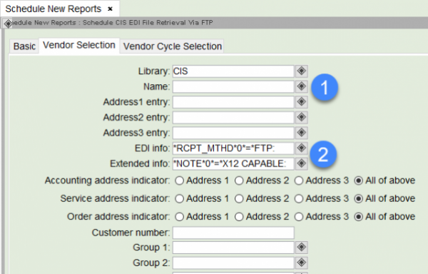 edi file retrieival vendor