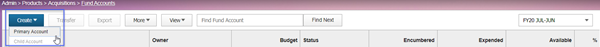 primary fund account