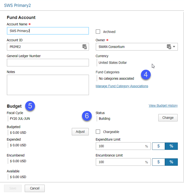set parent fund to open