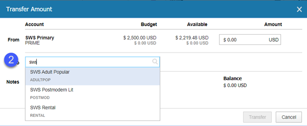 transfer fund amounts