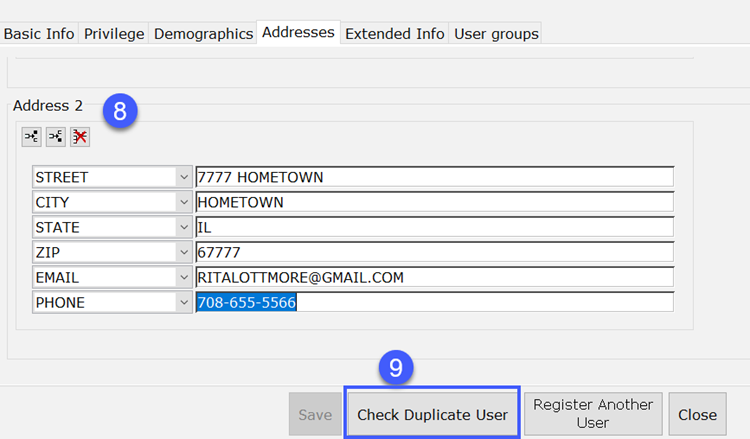 check dulicate button