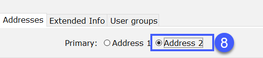 address two