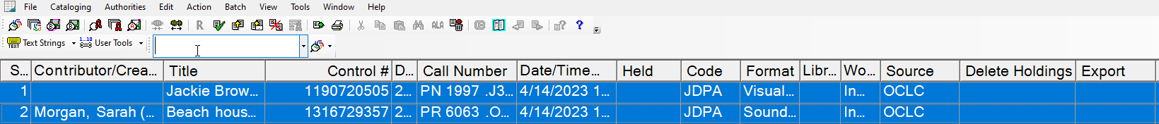 OCLC Local  save files